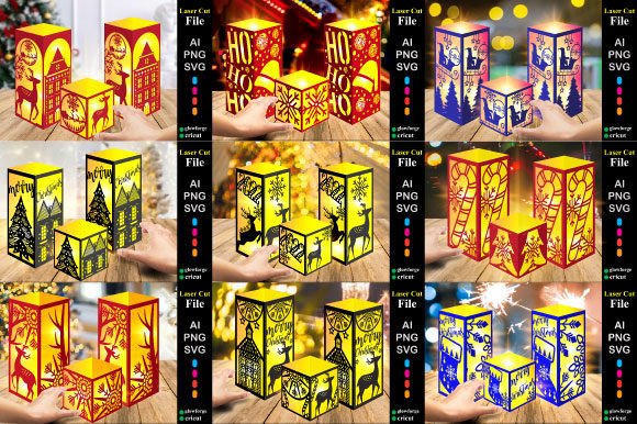 20 Christmas 3D Lantern SVG Bundle: A Designer's Review of Shapes