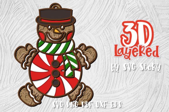 3D Christmas Candy Peppermint Candy 01 for Holiday Blog Graphics