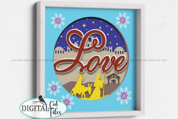 3D Christmas Love Shadow Box Svg Review