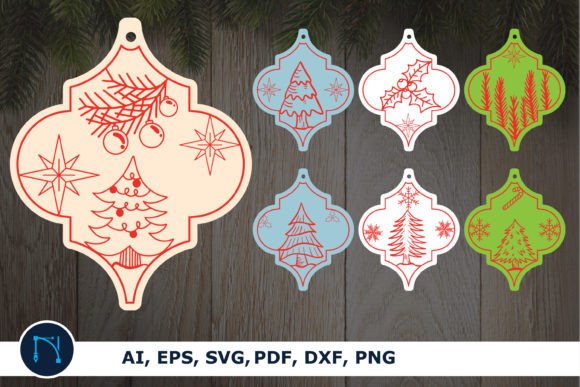 Arabesque Tile Christmas SVG Bundle 2 for Winter Amp Branding