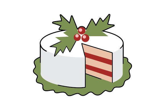 Christmas Cake - Sticker: A Food Amp Review for Sellers