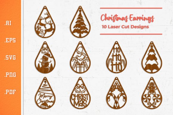 Christmas Teardrop Earrings - Laser Cut Review
