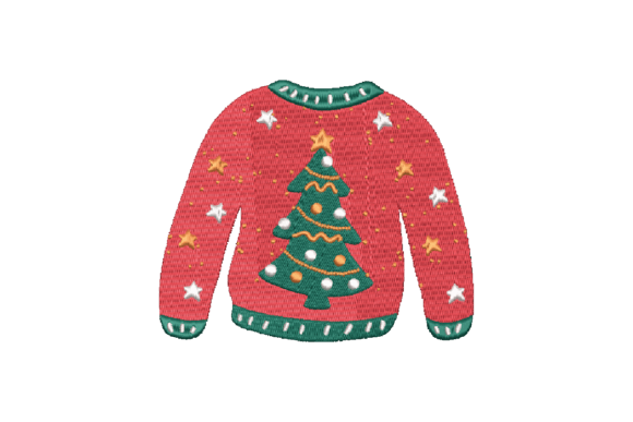 Christmas Tree Sweater: A Bold Clothing Design for Seasonal Branding