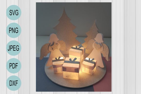 Christmas Winter Wonderland Template for Shapes