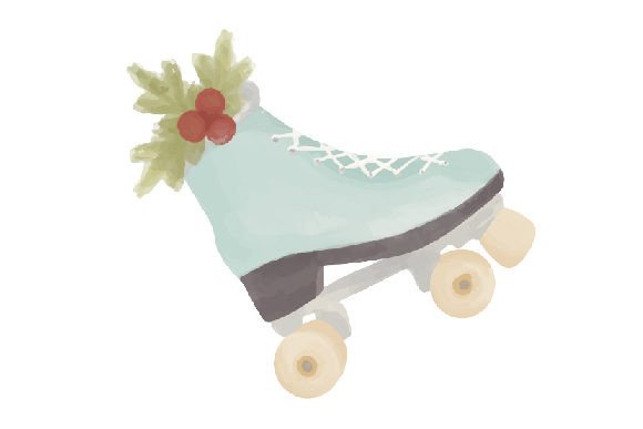 Farmhouse Christmas - Vintage Skates for Holiday Branding