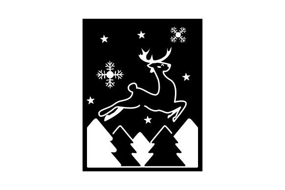 Intricate Cut Christmas Card - Reindeer: Elevating Local Brand Identity