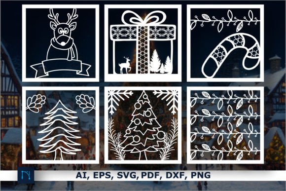 Laser Cut Christmas Decor SVG Bundle for Winter Amp
