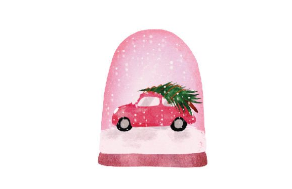 Pink Christmas Snow Globe, Watercolor: A Seller's Review