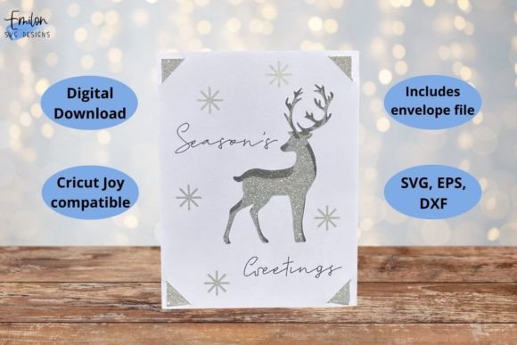 Reindeer Christmas Insert Card SVG Review