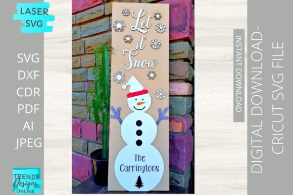 Snowman Christmas Porch Sign Laser Svg: A Winter Amp Review