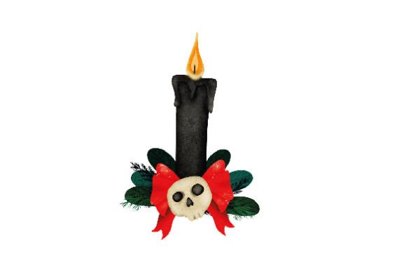 Spooky Christmas Candle, Watercolor: A Publisher's Review