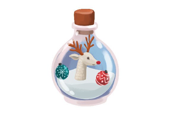 Woodland Christmas - White Reindeer in a Jar Review